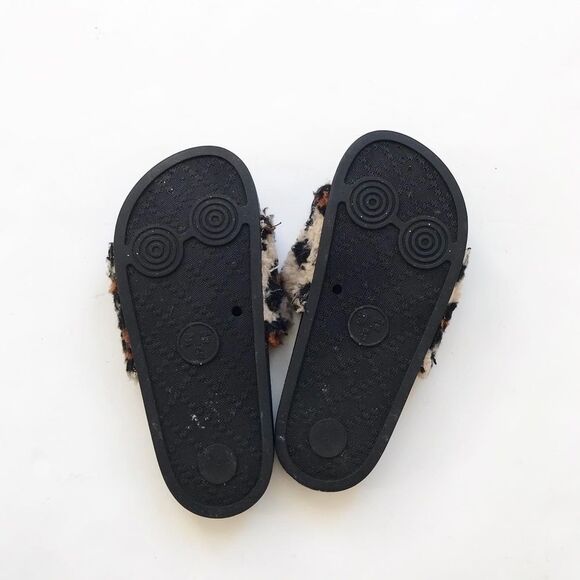 Steve Madden faux shearling-trim leopard slippers GUC size 13 - Picture 7 of 8